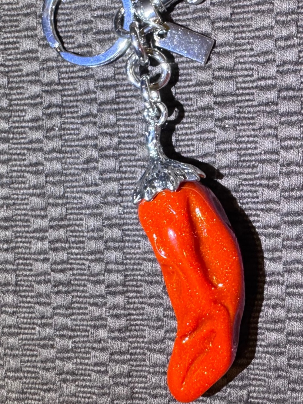 Red Chilli Pepper Keychain Purse Charm
